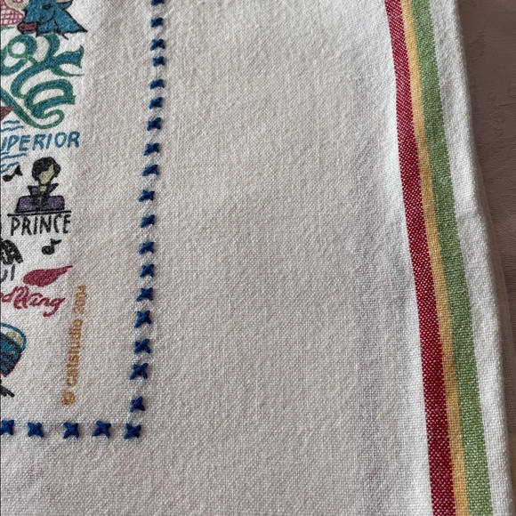 Vintage Catstudio 2004 Embroidered America/Minnesota map pillowcase. - Picture 4 of 6